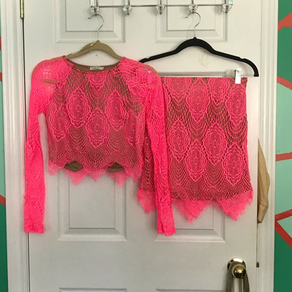Long sleeve cropped set